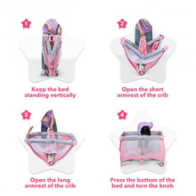 Load image into Gallery viewer, Portable Foldable Baby Playard Nursery Center with Changing Station-Pink
