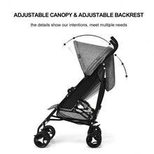 Load image into Gallery viewer, Foldable Lightweight Baby Infant Travel Umbrella Stroller-Dark Gray

