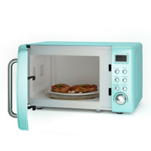 Load image into Gallery viewer, 700W Glass Turntable Retro Countertop Microwave Oven-Green
