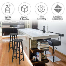 Load image into Gallery viewer, Set of 2 Pub Bistro  Dining Height Bar Stool-Black
