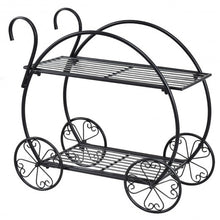 Load image into Gallery viewer, Heavy Duty Metal Flower Cart Plant Stand
