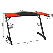 Load image into Gallery viewer, Computer Gaming Desk with Large Carbon Fiber Surface

