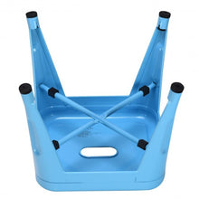 Load image into Gallery viewer, Set of 4 Lightweight  Stackable Metal Tolix Kids Stool-Blue
