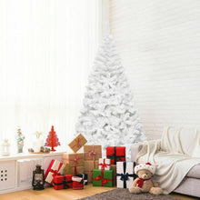 Load image into Gallery viewer, 7 ft  White Artificial PVC Christmas Tree w/ Stand
