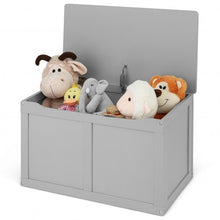 Load image into Gallery viewer, Safety Hinge Wooden Chest Organizer Toy Storage Box-Gray

