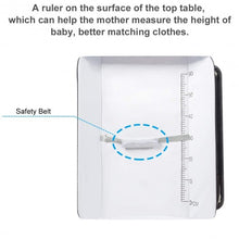 Load image into Gallery viewer, Portable Infant Changing Station Baby Diaper Table with Safety Belt-White
