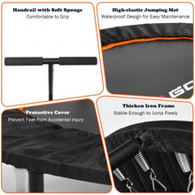 Load image into Gallery viewer, 47&quot; Folding Trampoline Fitness Exercise Rebound with Handle for Adults and Kids-Orange

