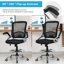 Load image into Gallery viewer, Adjustable Height Flip-Up Mesh Drafting Chair
