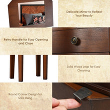 Load image into Gallery viewer, Armoire Storage Jewelry Cabinet with 5 Drawers &amp; Mirror
