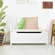 Load image into Gallery viewer, Shoe Bench Hallway Entryway Storage Rack w/ Cushion Seat-White
