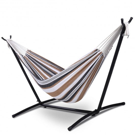 Double Hammock with Steel Stand and Carry Bag