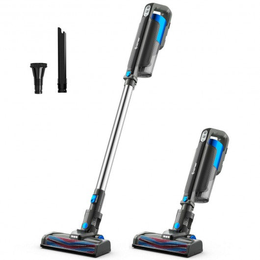 Handheld Stick Vacuum Cleaner with Detachable Battery & Filtration-Blue