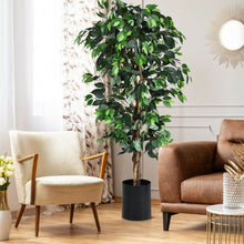 Load image into Gallery viewer, 6 Ft Artificial Ficus Silk Tree
