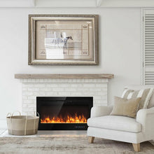 Load image into Gallery viewer, 36 &quot; Electric Wall Mounted Fireplace with Multicolor Flame
