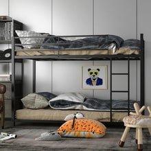Load image into Gallery viewer, Metal Bunk Bed Twin Over Classic Bunk Bed Frame
