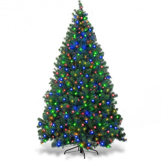 7.5 ft Pre-Lit Artificial Christmas Tree with 550 Multicolor Lights