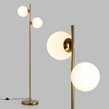 Load image into Gallery viewer, 65&quot; LED Floor Lamp with 2 Light Bulbs &amp; Foot Switch
