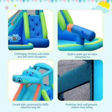Load image into Gallery viewer, Kids Hippo Inflatable Bounce House with Bag

