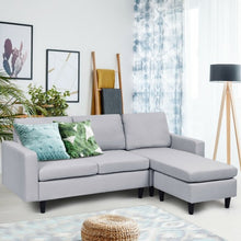 Load image into Gallery viewer, Convertible Sectional L-Shaped Couch with Reversible Chaise-Gray
