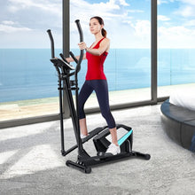 Load image into Gallery viewer, Magnetic Elliptical Machine Cross Trainer with Display Pulse Sensor 8-Level
