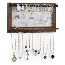 Load image into Gallery viewer, Wall Mounted Jewelry Rack with Removable Bracelet Rod
