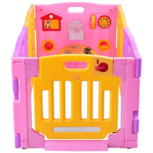 Load image into Gallery viewer, Pink 6 Panel Baby Playpen Kids Safety Play Center Yard
