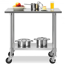 Load image into Gallery viewer, NSF Stainless Steel Commercial Kitchen Prep &amp; Work Table
