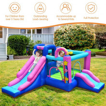 Load image into Gallery viewer, Inflatable Bounce Castle with Dual Slides and Climbing Wall without Blower
