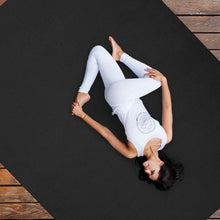 Load image into Gallery viewer, 7&#39; x 5&#39; x 8 mm Thick Workout Yoga Mat-Black
