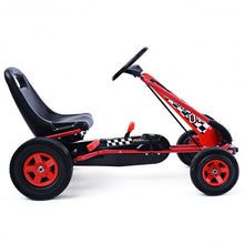 Load image into Gallery viewer, 4 Wheels Kids Ride On Pedal Powered Bike Go Kart Racer Car Outdoor Play Toy-Red
