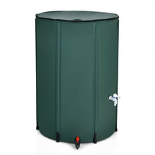 Load image into Gallery viewer, 100 Gallon Portable Rain Barrel Water Collector Tank with Spigot Filter
