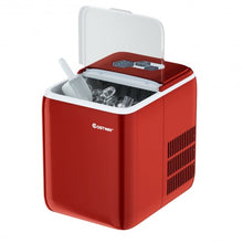 Load image into Gallery viewer, 44 lbs Portable Countertop Ice Maker Machine with Scoop-Red

