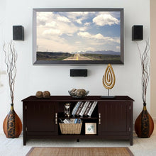 Load image into Gallery viewer, Entertainment Media TV Stand with Storage Cabinets-Brown

