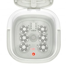 Load image into Gallery viewer, Foldable Foot Spa Bath Motorized Massager with Bubble Red Light Timer Heat-Gray
