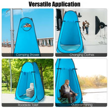 Load image into Gallery viewer, Portable Pop Up Privacy Shower Toilet Changing Room Camping Hiking Tent-Blue
