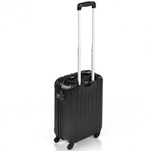 Load image into Gallery viewer, 18&quot; ABS Lightweight Hardshell Luggage Suitcase with 4-Wheel-Black
