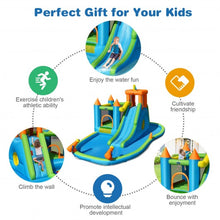 Load image into Gallery viewer, Inflatable Water Slide with Bounce House and Splash Pool without Blower for Kids

