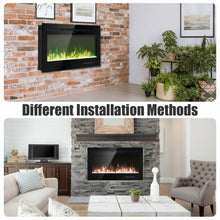 Load image into Gallery viewer, 36 &quot; Electric Wall Mounted Fireplace with Multicolor Flame
