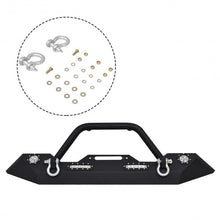 Load image into Gallery viewer, Jeep Wrangler JK Winch Plate Front Bumper w/ LED Lights
