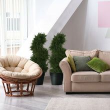 Load image into Gallery viewer, 2 pcs 25&quot; In/outdoor Decoration Artificial Cedar Spiral Tree
