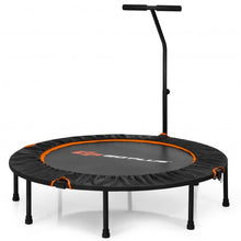 Load image into Gallery viewer, 47&quot; Folding Trampoline Fitness Exercise Rebound with Handle for Adults and Kids-Orange
