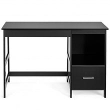 Load image into Gallery viewer, 47.5&quot; Modern Home Computer Desk with 2 Storage Drawers-Black
