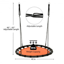 Load image into Gallery viewer, 40&quot; Flying Saucer Round Swing Kids Play Set-Orange

