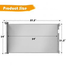 Load image into Gallery viewer, Retractable Baby Pets Safety Mesh Gate for Indoor and Outdoor-Gray
