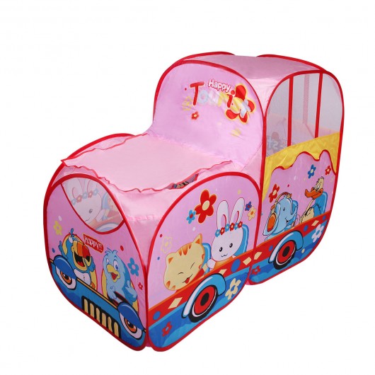 Foldable Colorful Train Kids Play Tent