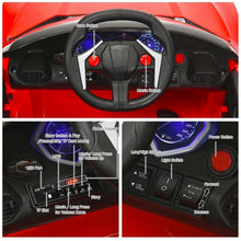 Load image into Gallery viewer, 12V 2.4G RC Electric Vehicle with Lights-Red
