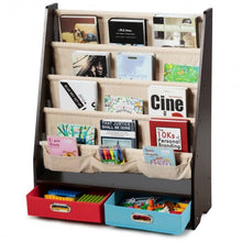 Load image into Gallery viewer, Kids Book and Toys Organizer Shelves-Coffee
