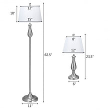 Load image into Gallery viewer, 3 pcs Brushed Nickel Lamp Set-Silver
