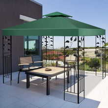 Load image into Gallery viewer, 10&#39; x 10&#39;  2-Tier 3 Colors Patio Canopy Top Replacement Cover-Green
