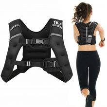 Load image into Gallery viewer, 16LBS Workout Weighted Vest with Mesh Bag Adjustable Buckle
